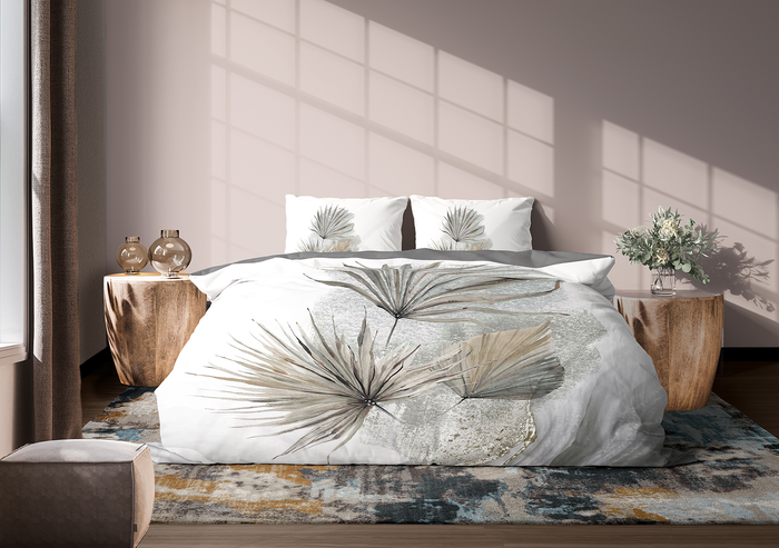 Eleganzzz Dekbedovertrek Micropercal Nature's Embrace - white
