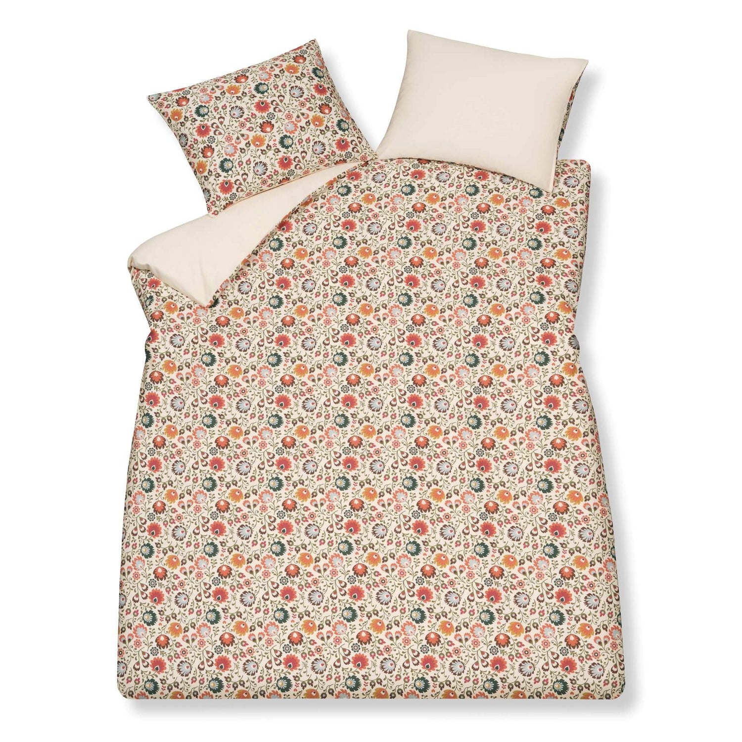 Pure 87 Dekbedovertrek Cream Tan | 140 x 200|220 cm | Beige | Rood