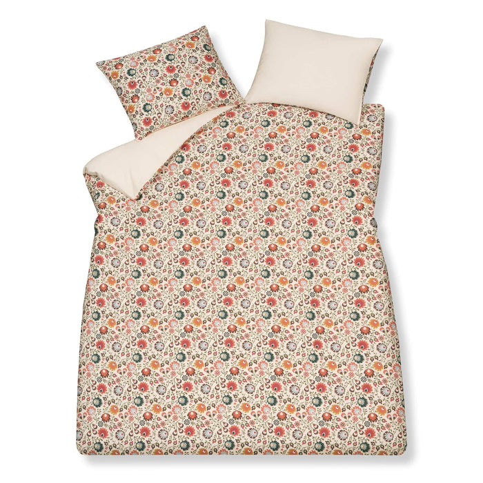 Pure 87 Dekbedovertrek Cream Tan | 140 x 200|220 cm | Beige | Rood