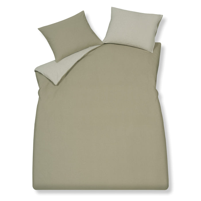 Home Livorno Dekbedovertrek Sage Green | 240 x 200|220 cm | Groen