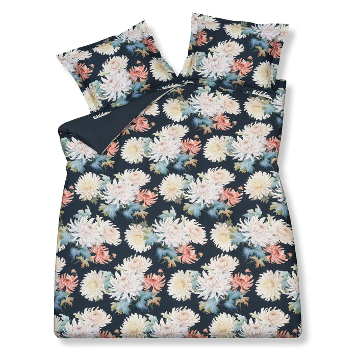 Floral Bliss Dekbedovertrek Blue Ink | 200 x 200|220 cm | Blauw