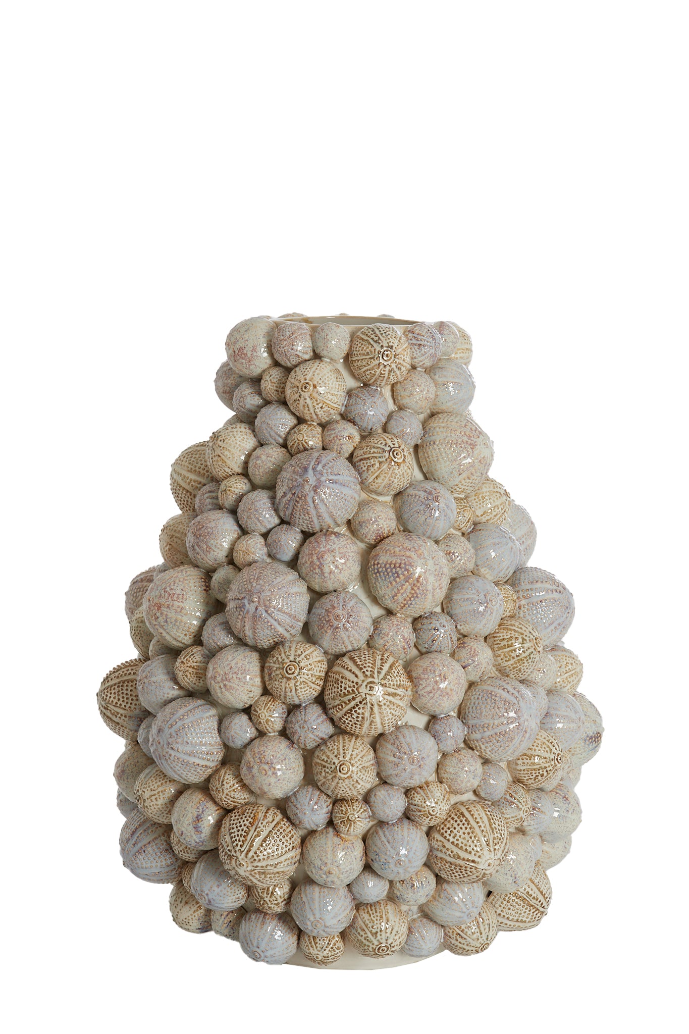 Light&living Vaas deco Ø40x49 cm SEA URCHIN keramiek crème-zand