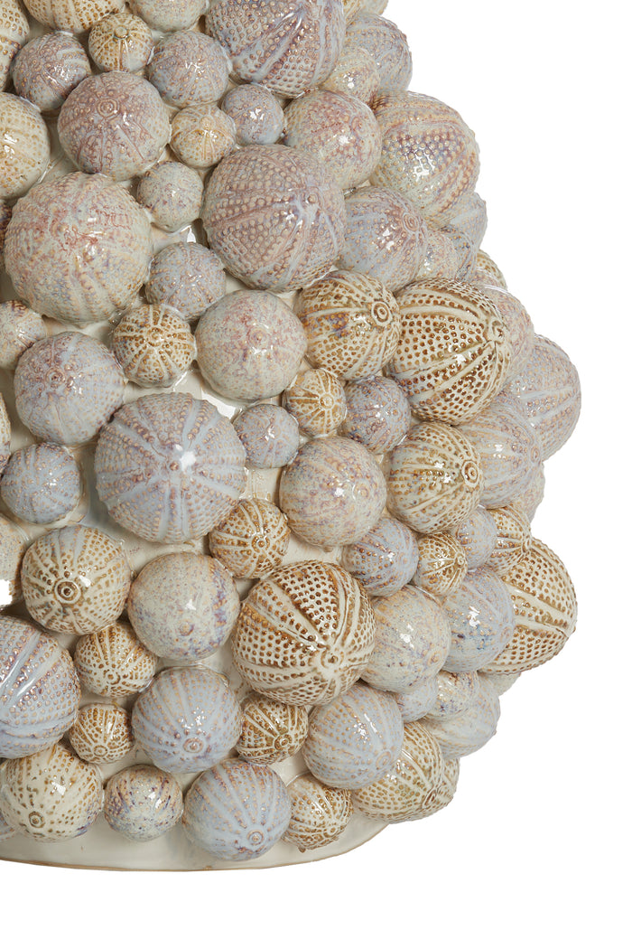 Light&living Vaas deco Ø40x49 cm SEA URCHIN keramiek crème-zand