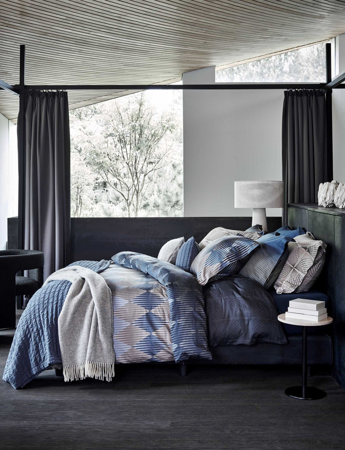 Focus Dekbedovertrek Oceanview | 140 x 200|220 cm | Grijs | Blauw