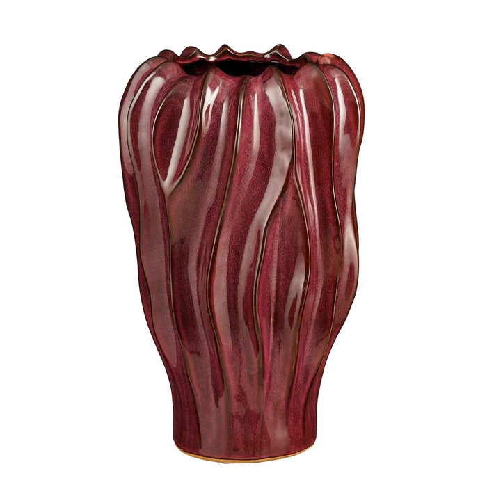 Mica Decorations Vaas Thom - 22x22x35 cm - Keramiek - Paars