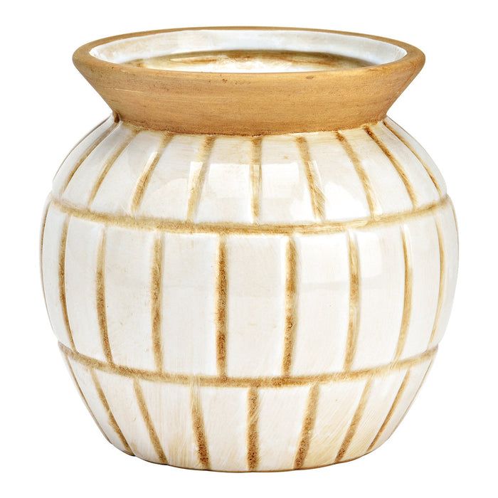 SVJ Vaas Tess - 16x16x16 cm - Keramiek - Wit