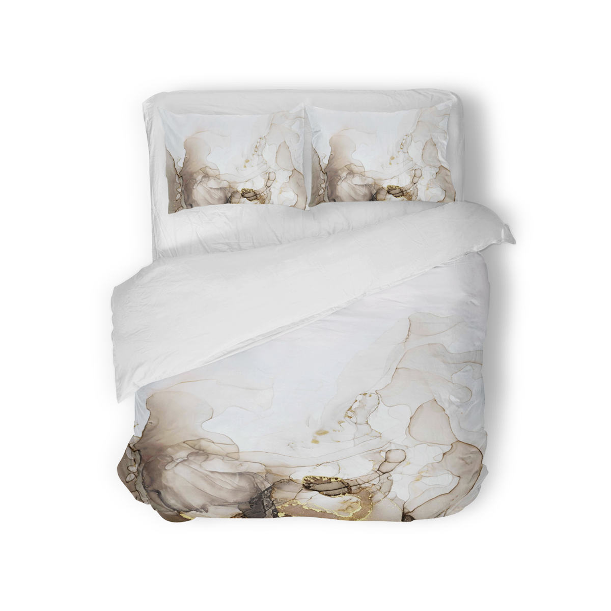 Eleganzzz Dekbedovertrek Micropercal Flowing Serenity - soft beige