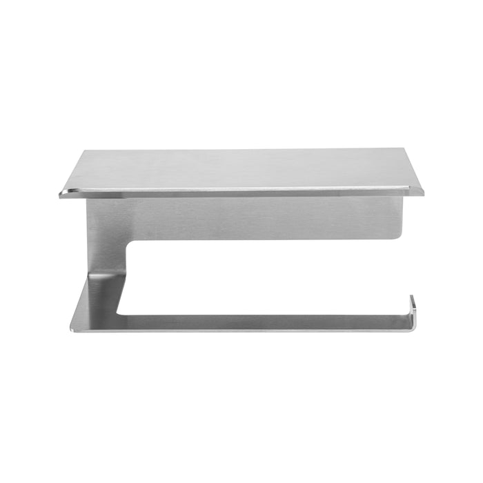 XIVADA WC Rolhouder Zeus - Met plankje - Inclusief schroefset - Zilver