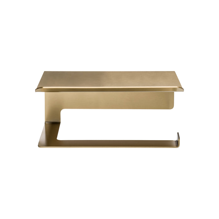 XIVADA WC Rolhouder Zeus - Met plankje - Inclusief schroefset - Goud