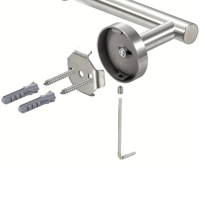 XIVADA Toiletrolhouder Mano - Inclusief schroefset - Rvs - Zilver