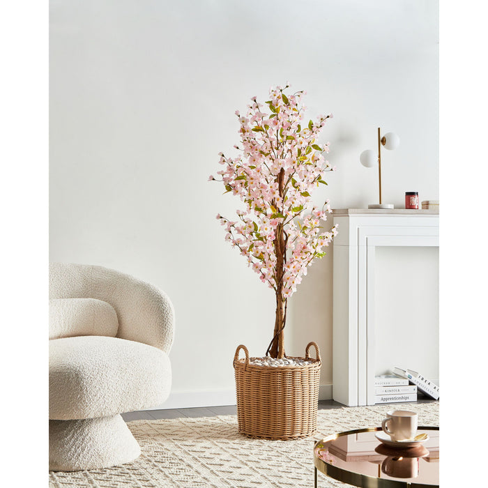Beliani - SAKURA - Kunstplant - Roze - 150 cm - Synthetisch materiaal