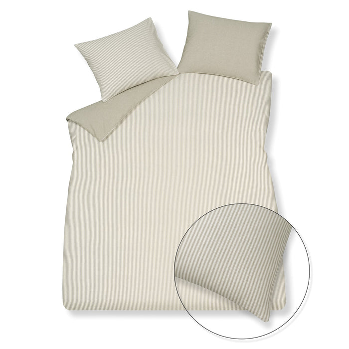 Home Salerno Dekbedovertrek Sage Green | 140 x 200|220 cm | Groen