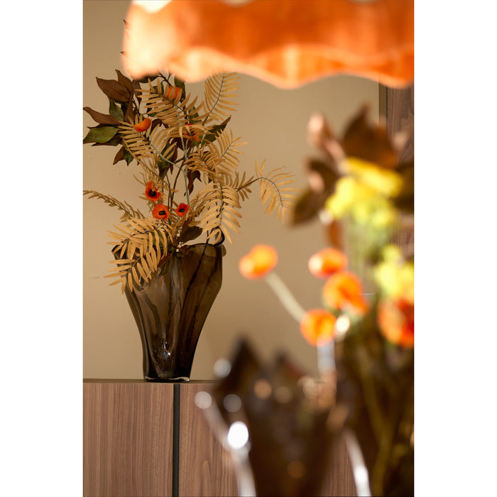 Light & Living Light&living Vaas Ø42x53 cm AIORA glas donker bruin