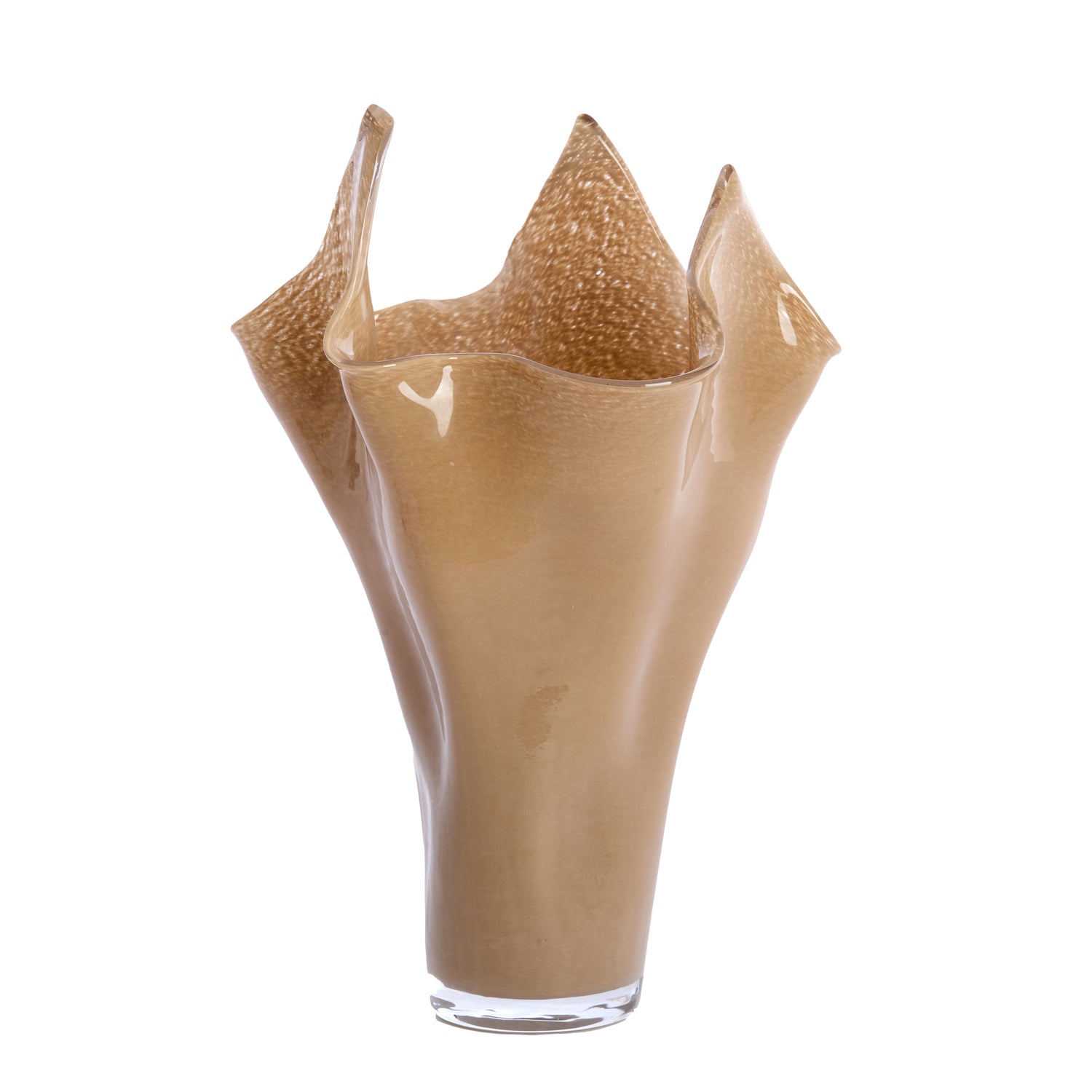 Light & Living Light&living Vaas Ø42x53 cm AIORA glas melk beige