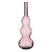 Mica Decorations Vaas Benito - 33x33x100 cm - Gerecycled glas  - Roze