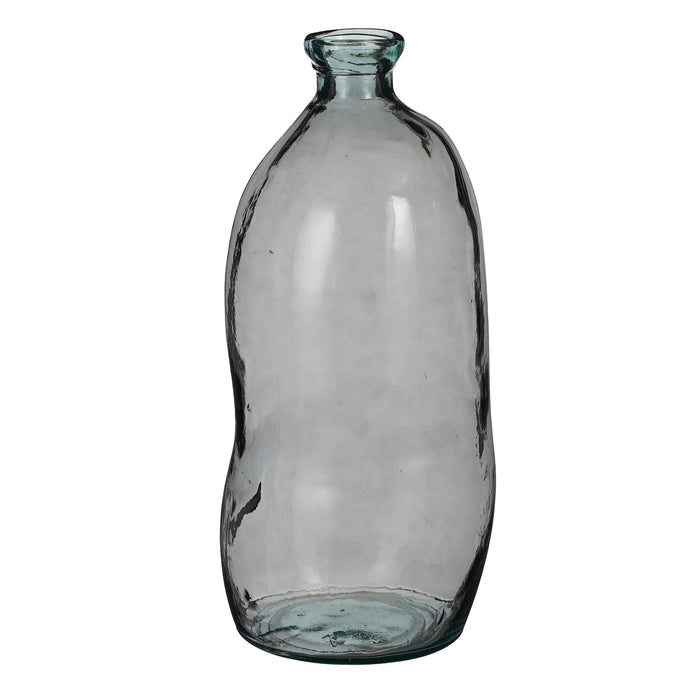 Mica Decorations Vaas Pinto - 34x34x73 cm - Gerecycled glas  - Antraciet