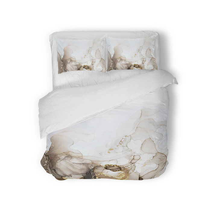 Eleganzzz Dekbedovertrek Micropercal Flowing Serenity - soft beige