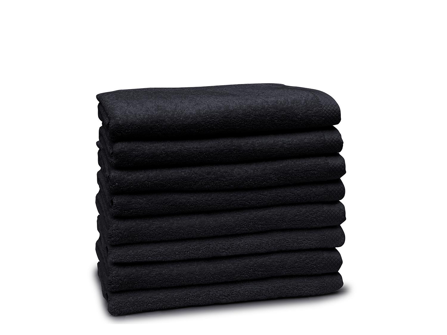 Eleganzzz Badlaken 100% Katoen 70x140cm - black - Set van 8