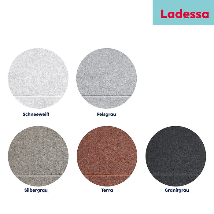 Kela Badkamer - Ladessa Badmat Silver Grey 70x50 cm