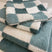 Pakketdeal: 6x Gastendoek Boston Mineral Blue | Wit | Blauw | Katoen