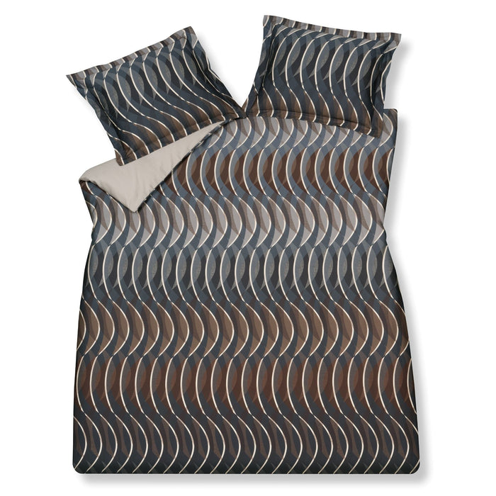 Mirage Dekbedovertrek | 240 x 200|220 cm | Bruin | Blauw