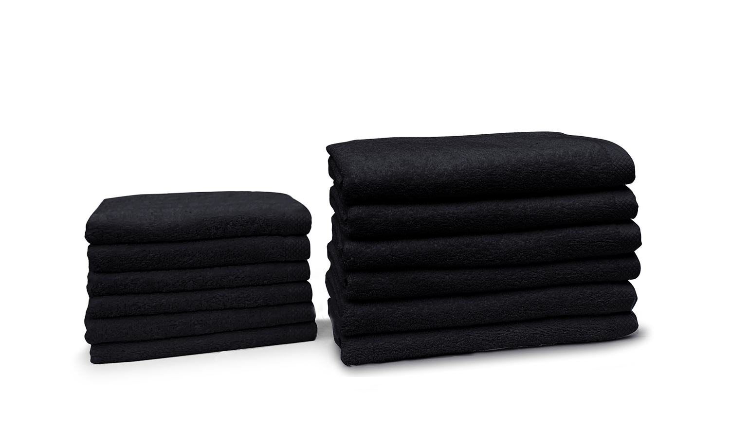 Eleganzzz Badgoedset 100% Katoen - black - 12-delig