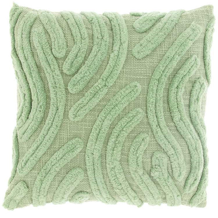 Unique Living - Kussen Paros - 45x45cm - theegroen