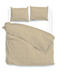 Zo Home Dekbedovertrek Katoen Lino Linnen Look - tan brown