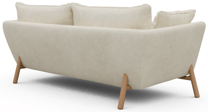 Kragelund Hasle 2-zits Bank Gebroken Wit Bouclé | Eiken