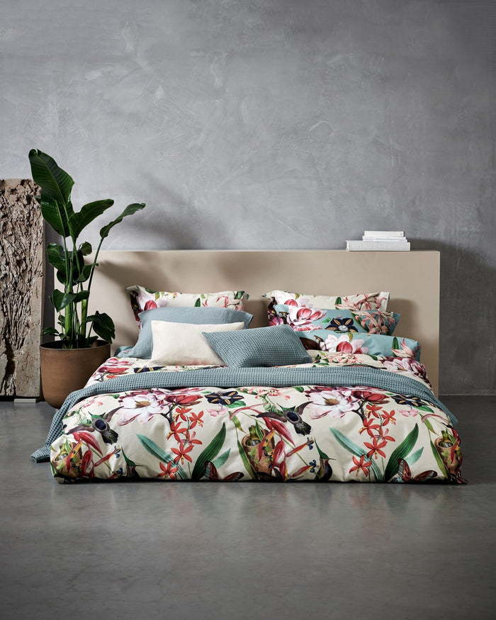 Home Pique Sprei Pearl Blue | 160 x 250 cm | Blauw | Katoen