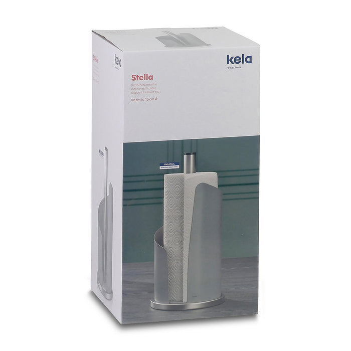 Keukenrolhouder Zwart - Kela | Stella