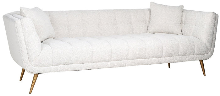 Richmond Interiors Huxley Bankstel Wit Bouclé