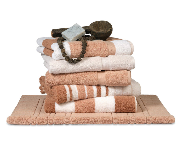 Pakketdeal: 6x Gastendoek Ontario Praline | Wit | Beige | Bruin
