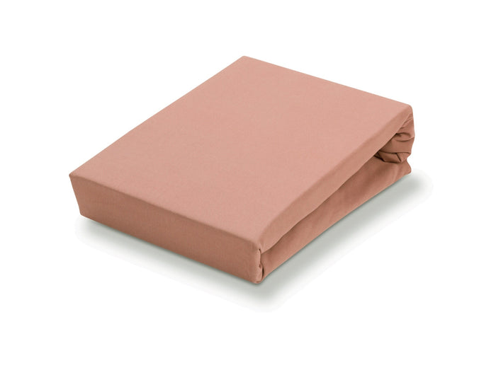 Jersey Soft Topper Hoeslaken Rose Dawn | 140-160 x  200-220 cm | Bruin | Roze