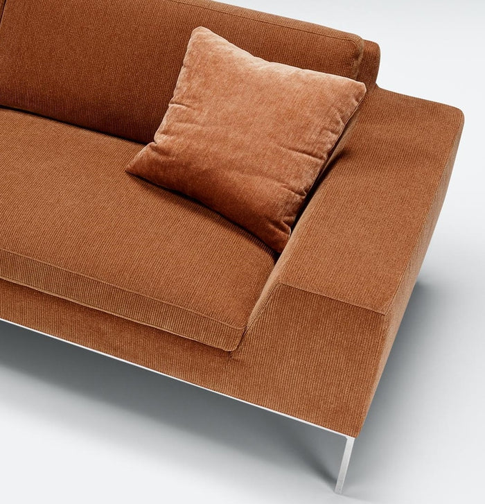 Sits Justus 3-Zits Bank + Chaise Longue Rechts|Links Oranje