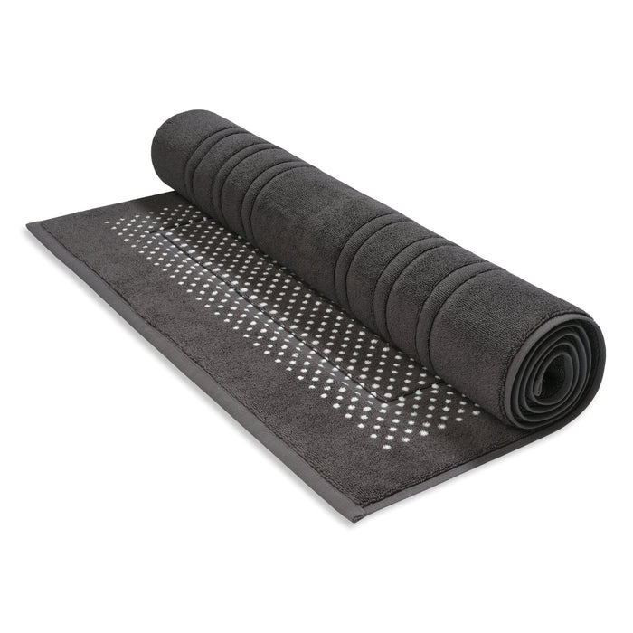Houston Badmat Dark Grey | 60 x 100 cm | Grijs | Katoen