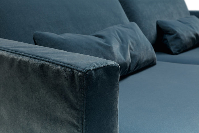 Sits Brandon Velvet Navy Blauw 3-zits Bank