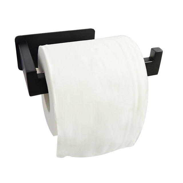 XIVADA WC rolhouder Luca - Zonder Boren - Rvs - Zelfklevend - Zwart