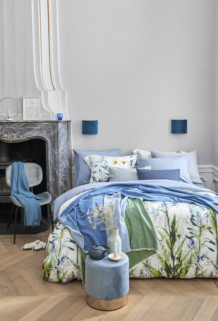 Home 83 Plaid Vintage Blue | 130 x 220 cm | Blauw | Katoen | Polyester