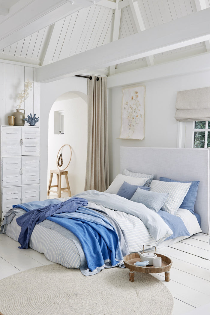 Home 83 Plaid Vintage Blue | 130 x 220 cm | Blauw | Katoen | Polyester