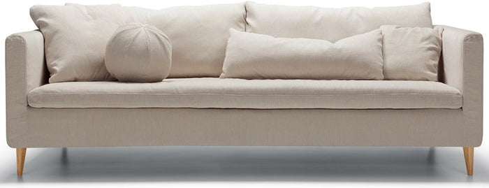 Sits Lill 3-zits Bank Ribstof Natur