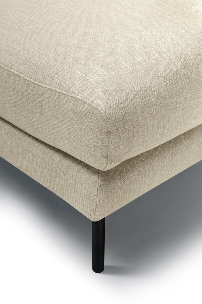 Sits Britt 3-Zits Bank + Chaiselongue Flax Natur