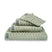 Pakketdeal: 5x Badlaken Home Wave Smoke Green | Groen | Katoen