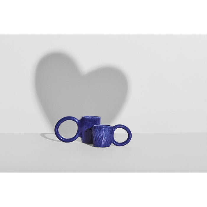 Donut espresso mok set van 2 Blue