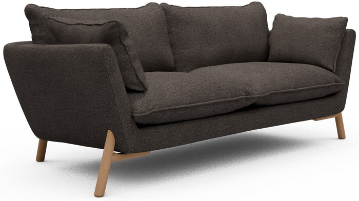 Kragelund Hasle 2-zits Bank Taupe Bouclé | Eiken