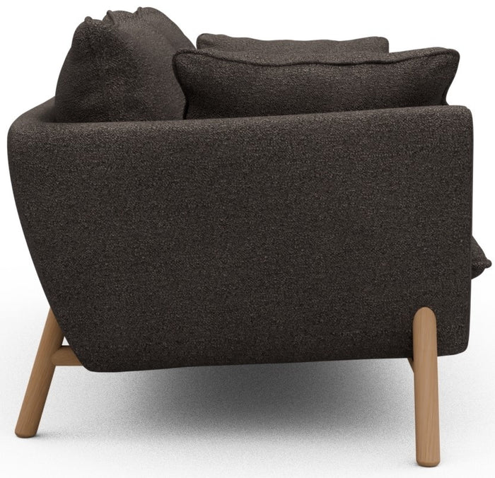 Kragelund Hasle 2-zits Bank Taupe Bouclé | Eiken