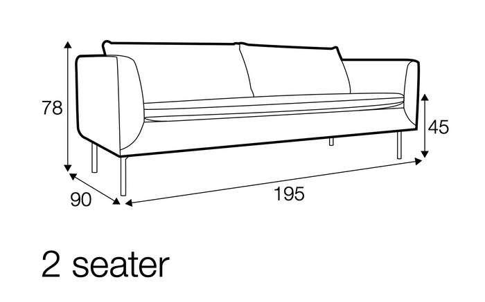 Sits Charlie 2-zits Bank Mosterdgeel