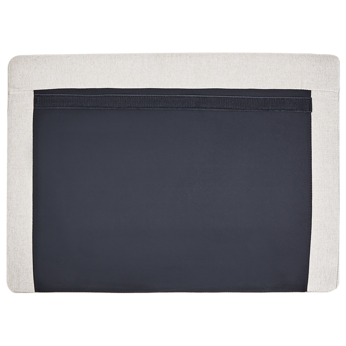 Beliani - VADSTENA - Driezitsbank - Lichtbeige - Polyester