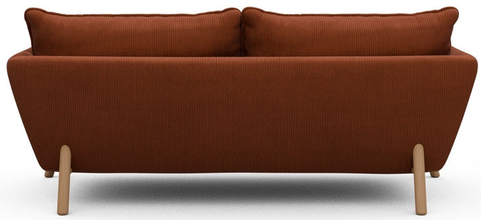 Kragelund Hasle 2-zits Bank Oranje Corduroy | Eiken