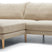 Sits Britt 3-Zits Bank + Chaiselongue Natur